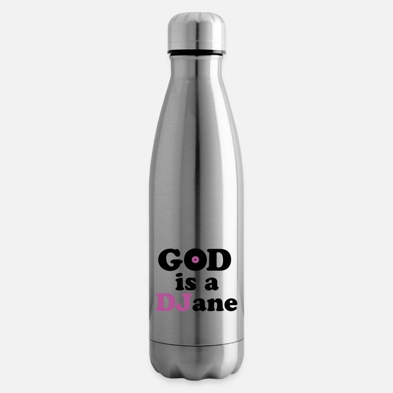 God is a DJane - Isolierflasche - Lightsilver