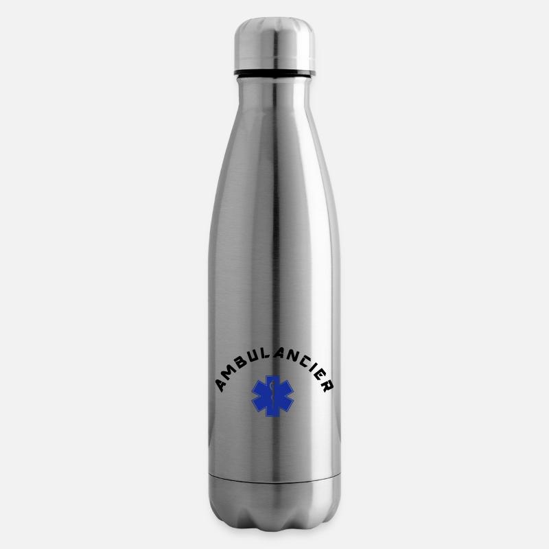ambulancier logo - Bouteille isotherme - argent clair