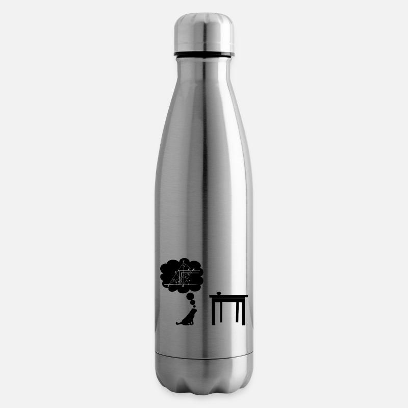 Katze sciencest Springen - Isolierflasche - Lightsilver