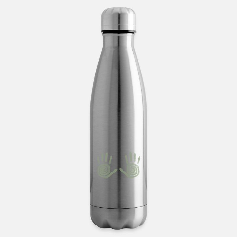 Les mains de Reiki - Bouteille isotherme - argent clair