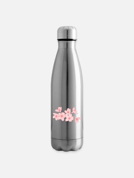 Sakura - Insulated Water Bottle - silver