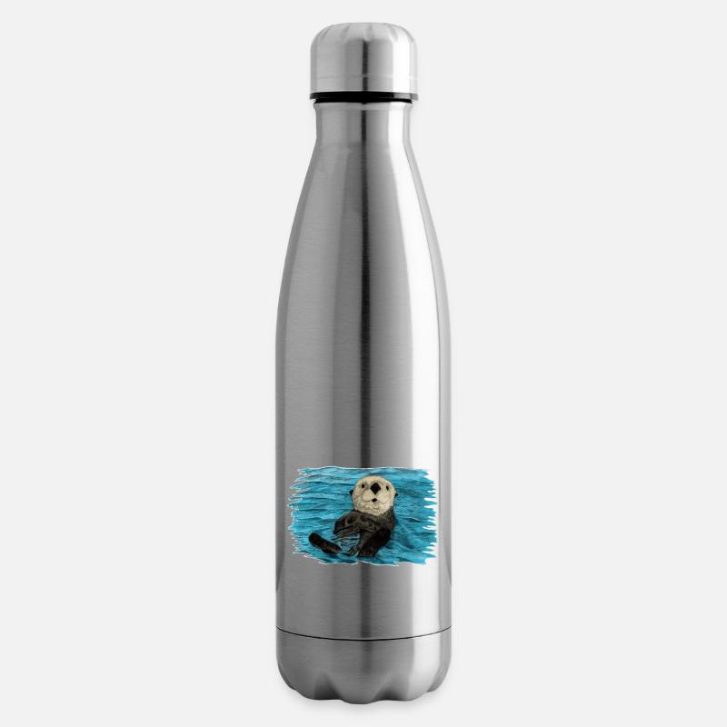 Seeotter - Isolierflasche - Lightsilver