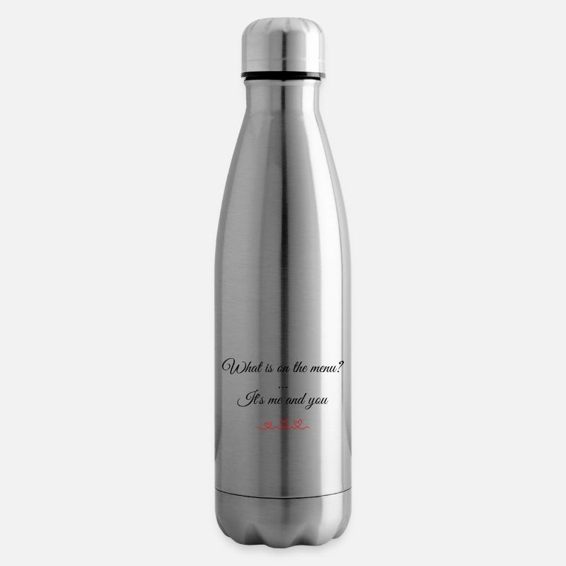 Déclaration d'amour - Bouteille isotherme - argent clair