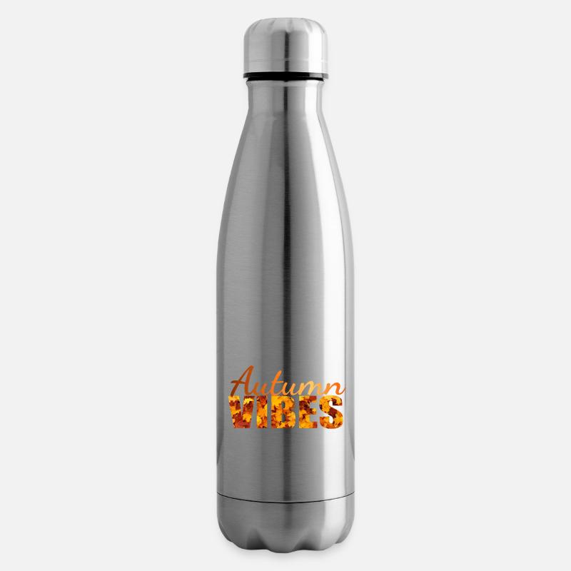 Autumn Vibes - Herbstgefühle - Isolierflasche - Lightsilver