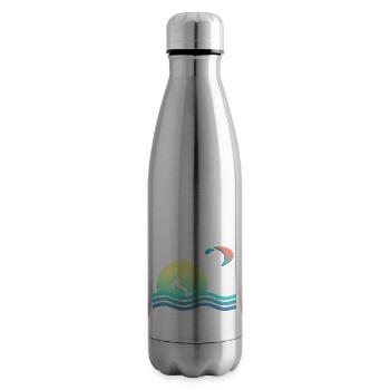 Windkind Kitesurfer - Bouteille isotherme - argent clair - Droite