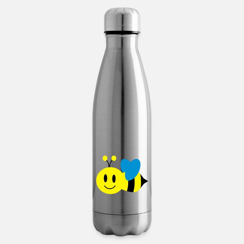 abeille - Bouteille isotherme - argent clair