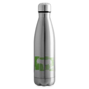 Esel Lustig Mähne Hufe Stur Reiten - Isolierflasche - Lightsilver - Rechts