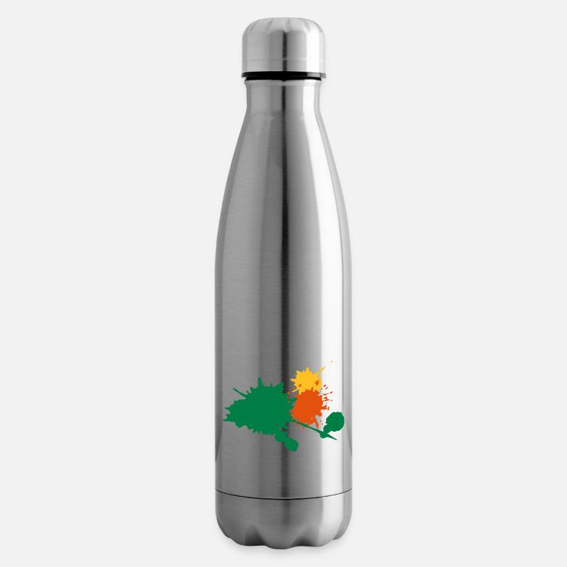 Farbklecks Klecks Paintball Dekoration - Isolierflasche - Lightsilver