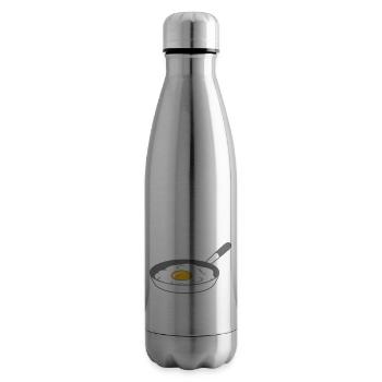 bratpfanne spiegelei kochen braten essen ei eigelb - Isolierflasche - Lightsilver - Rechts