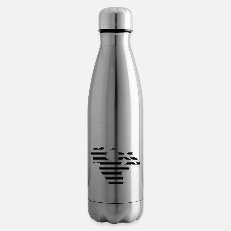 Saxofonspieler / Raster - Isolierflasche - Lightsilver