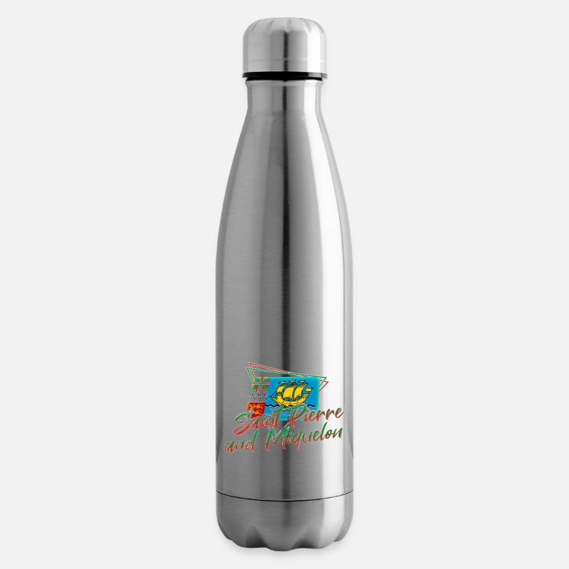 Saint-Pierre-et-Miquelon - Bouteille isotherme - argent clair
