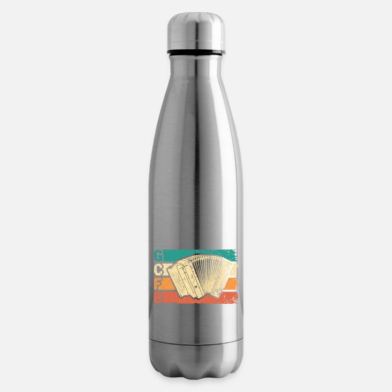 Retro Steirische Harmonika GCFB, Quetschn - Isolierflasche - Lightsilver