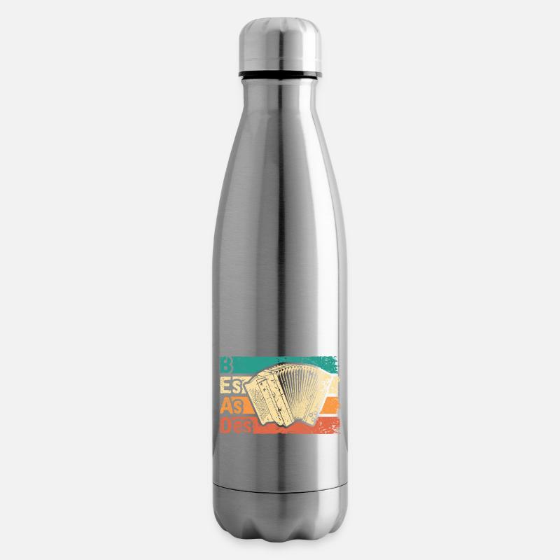 Retro Steirische Harmonika B Es As Des, Quetschn - Isolierflasche - Lightsilver