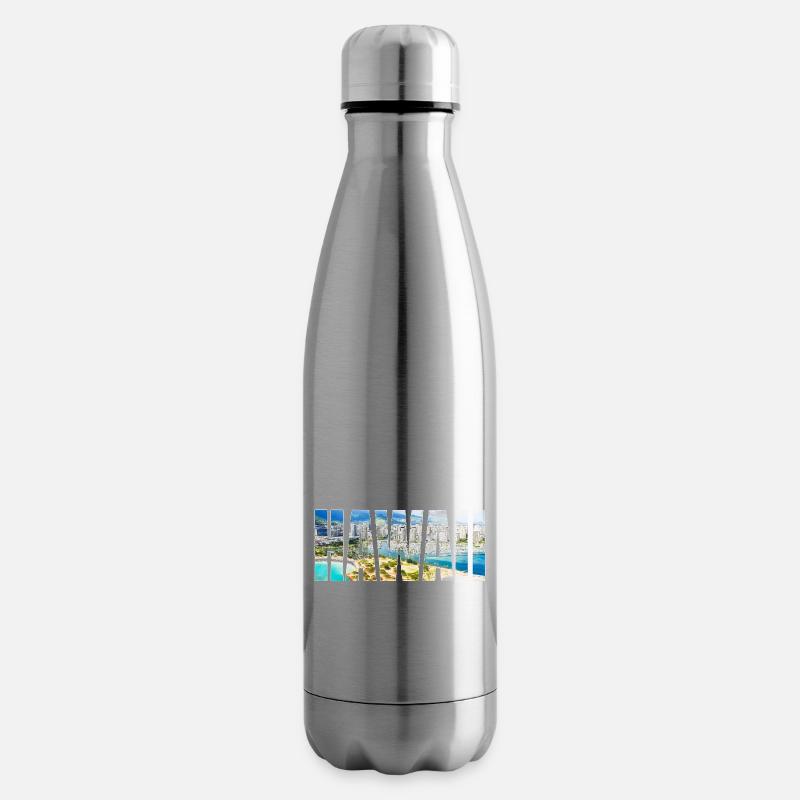 hawaï honolulu - Bouteille isotherme - argent clair