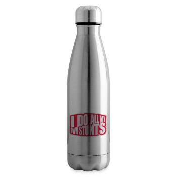 Toutes mes propres cascades - Bouteille isotherme - argent clair - Droite