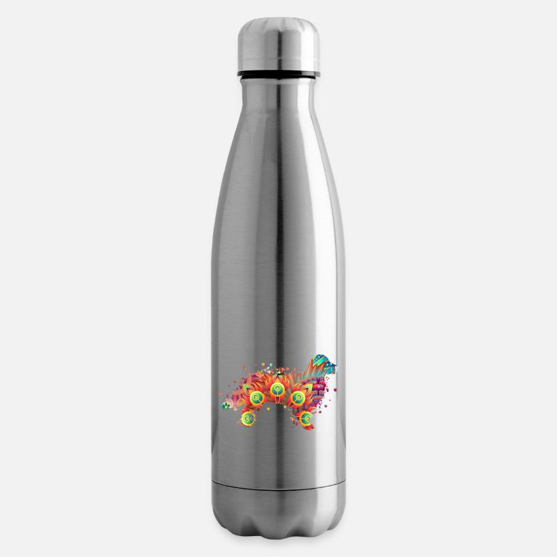 Golden Retriever Hunde Hundehalter Geschenk Design - Isolierflasche - Lightsilver