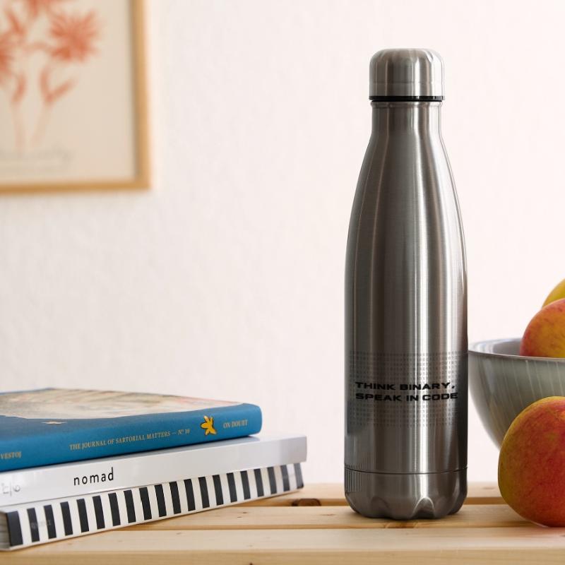 Think binary - speak in code³ Isolierflasche