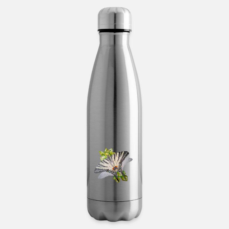 Segelfalter - Schmetterling - Isolierflasche - Lightsilver