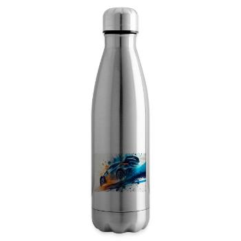 Course de voitures de rallye - Bouteille isotherme - argent clair - Droite
