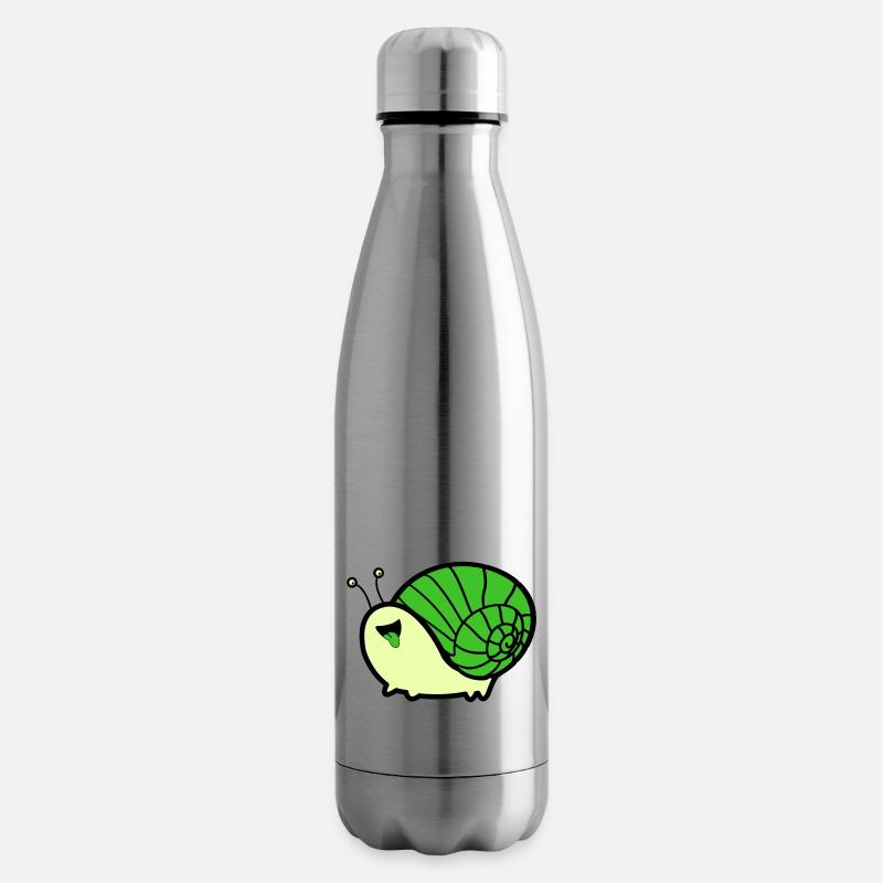schnecke comic - Isolierflasche - Lightsilver