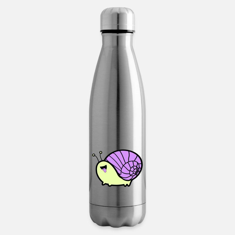 schnecke comic - Isolierflasche - Lightsilver