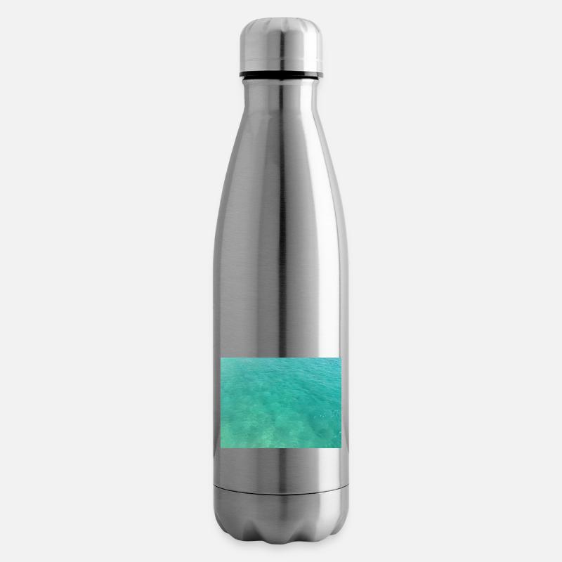 Mer turquoise - Bouteille isotherme - argent clair