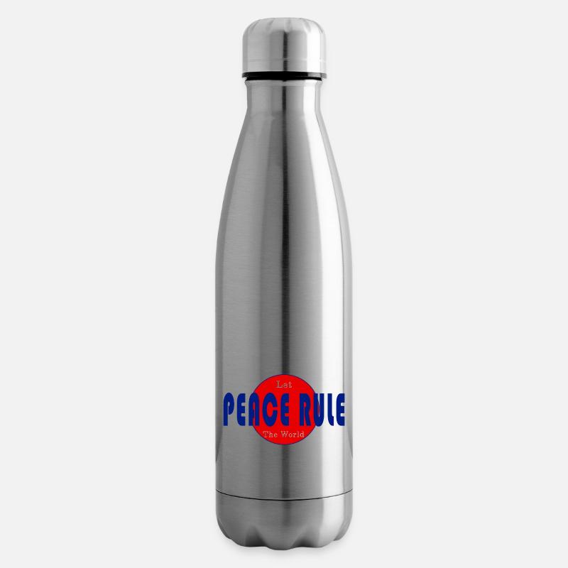 Möge Frieden über die Welt herrschen - Isolierflasche - Lightsilver