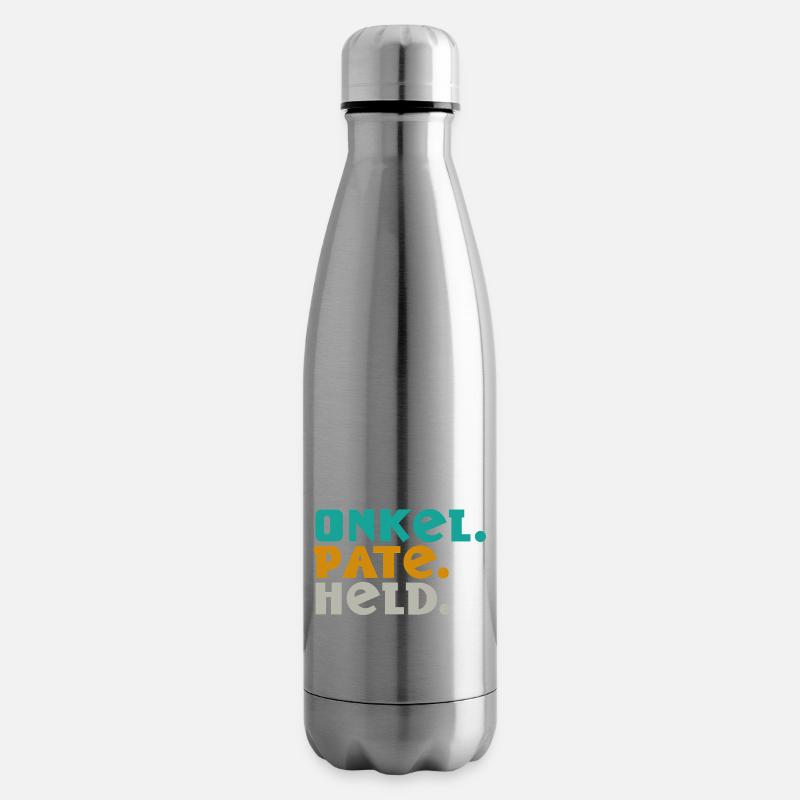Onkel. Pate. Held. – Drei Worte, ein Lebensstil - Isolierflasche - Lightsilver