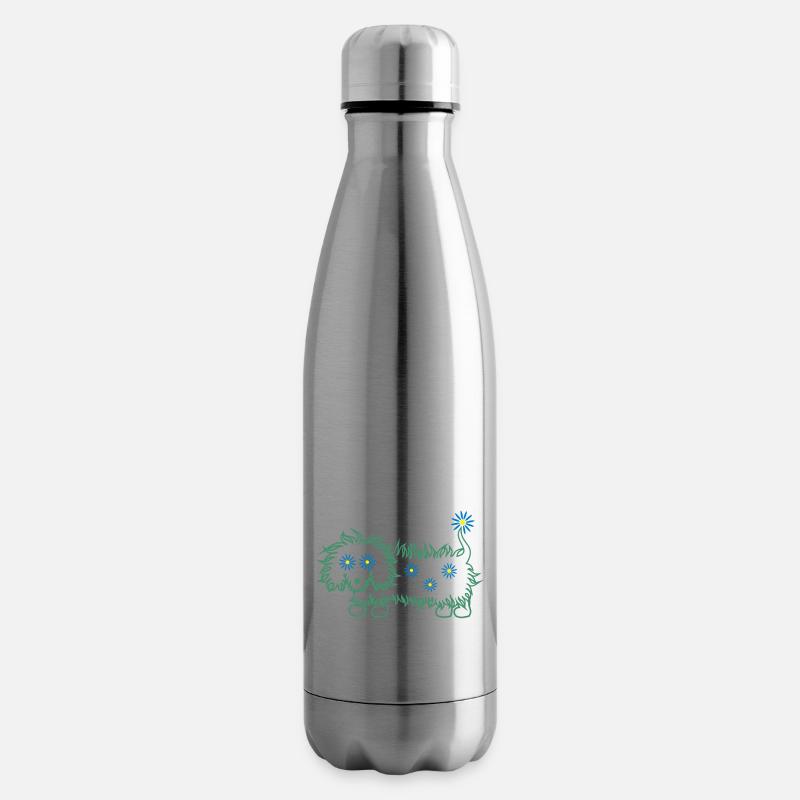 grasdackel 3col - Isolierflasche - Lightsilver