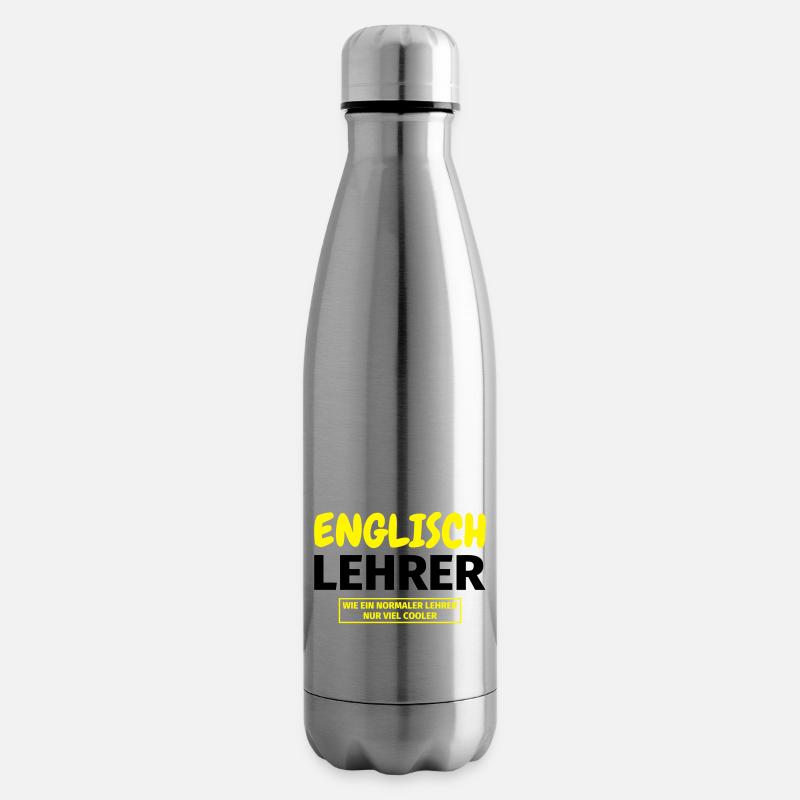 Englischlehrer Geschenk - Isolierflasche - Lightsilver