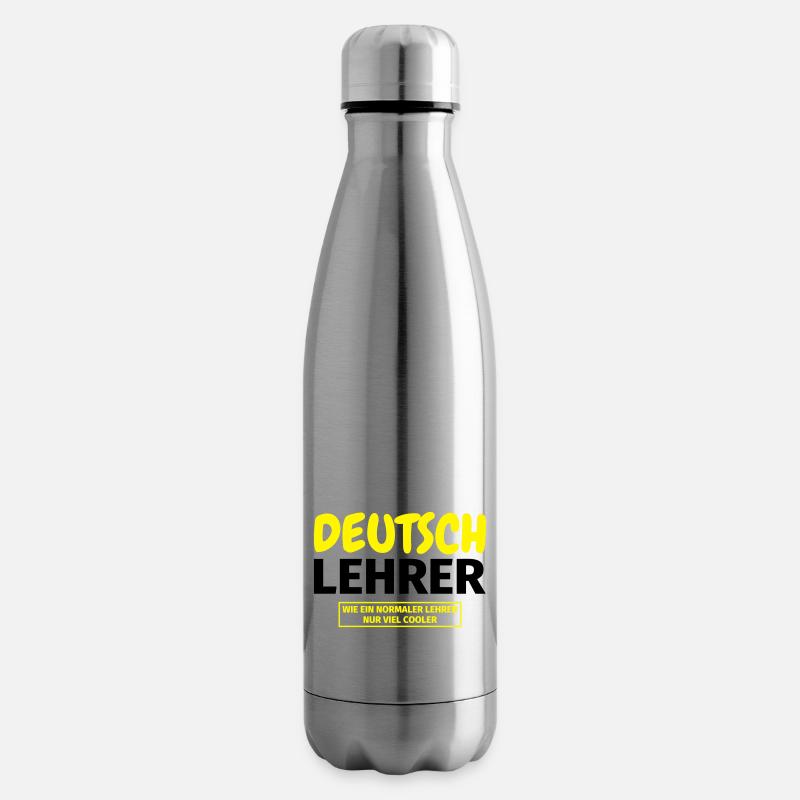 Deutschlehrer Geschenk - Isolierflasche - Lightsilver