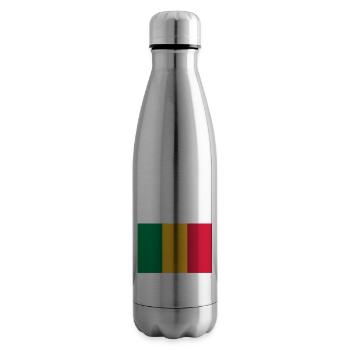 drapeau mali - mali flag - Bouteille isotherme - argent clair - Droite