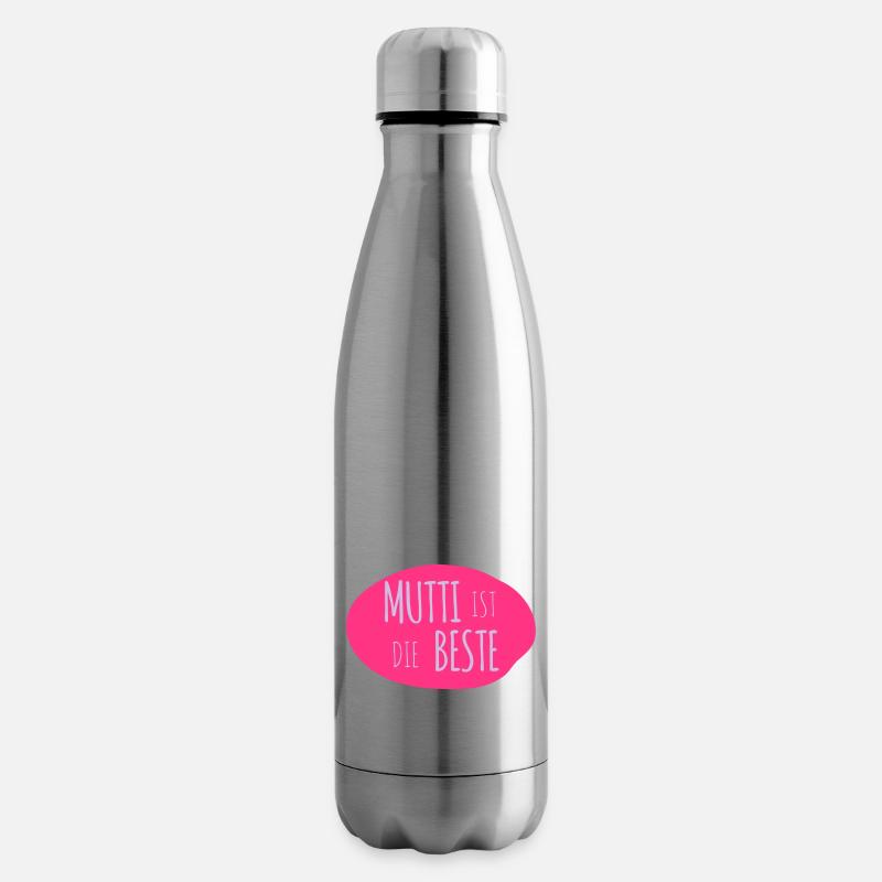 Mutti ist die Beste 2c - Isolierflasche - Lightsilver