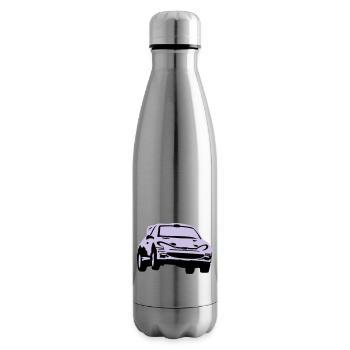 Rally car, race car - Bouteille isotherme - argent clair - Droite