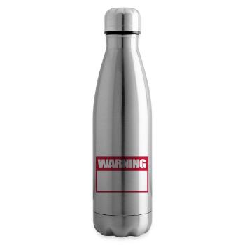 Warning Sign Warning Sign Warning - Insulated Water Bottle - silver - Right