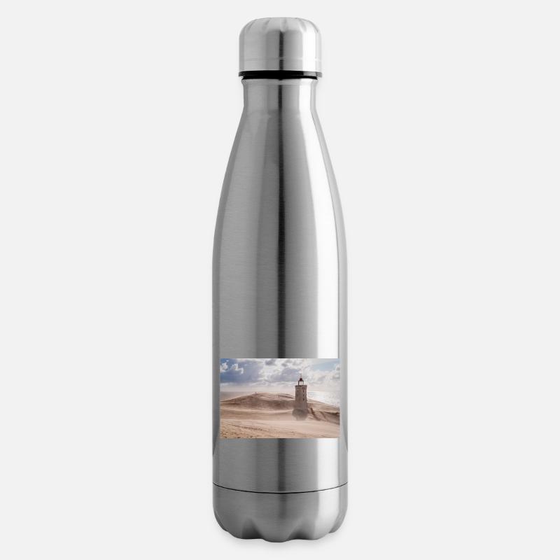 Sandsturm am Leuchtturm - Isolierflasche - Lightsilver