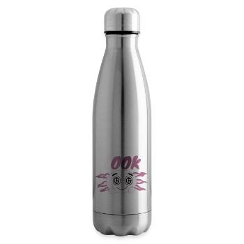 Süßer Kawaii Axolotl Anime, der Axolotls liebt - Isolierflasche - Lightsilver - Rechts