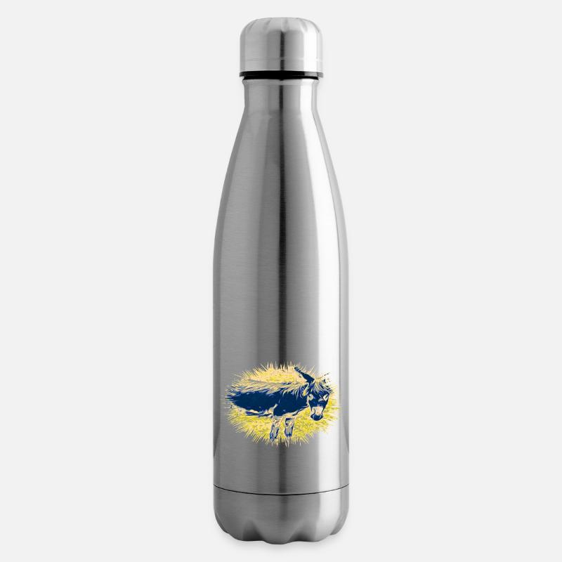 Esel - Isolierflasche - Lightsilver