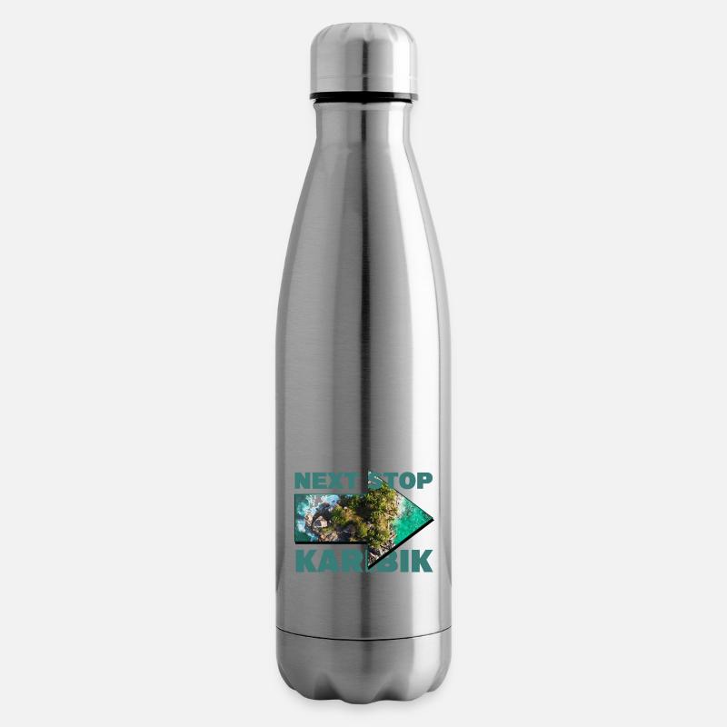 Next Stop: Karibik - Nächster Halt: Karibik - Isolierflasche - Lightsilver
