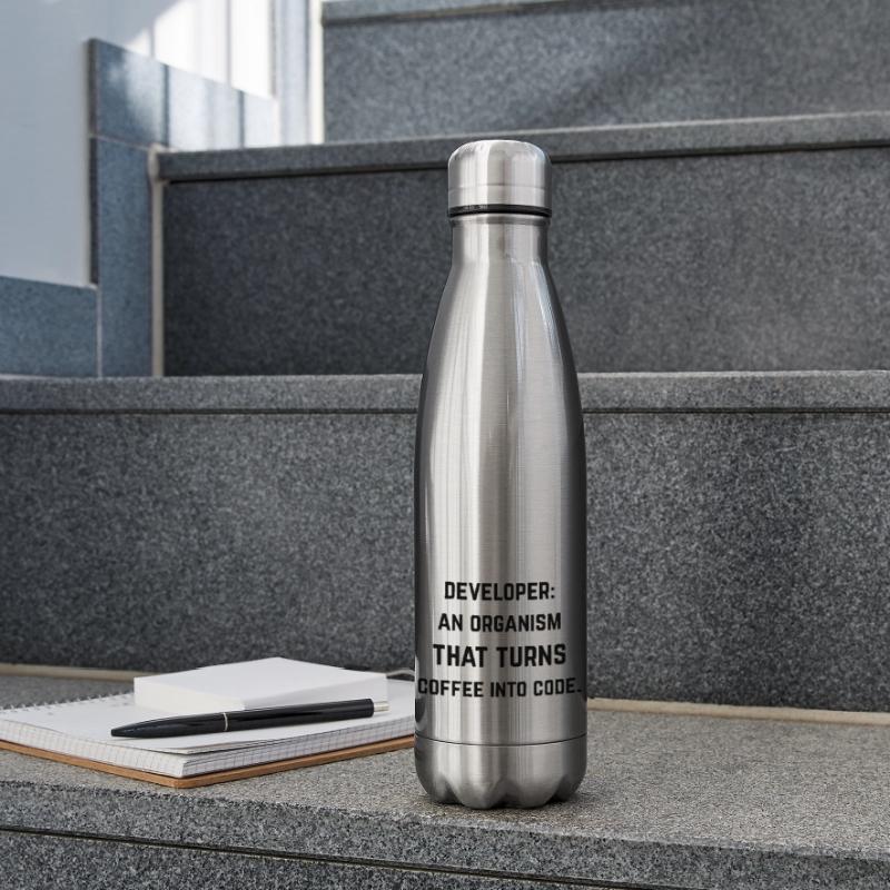 Developer: organization turning coffee into code Insulated Water Bottle