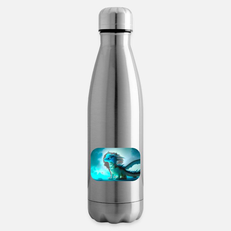Grummliger kleiner Drache - Isolierflasche - Lightsilver