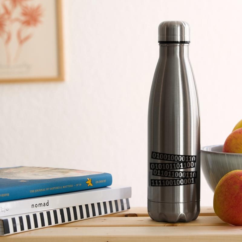 Langage de programme de code binaire Bouteille isotherme