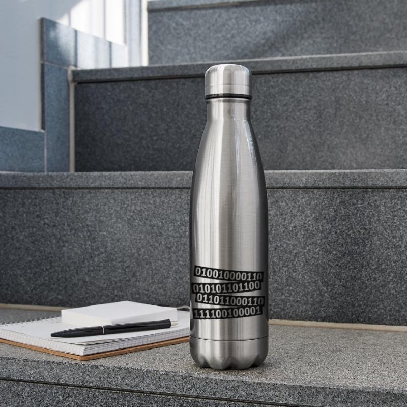 Binär Code Programm Sprache Isolierflasche