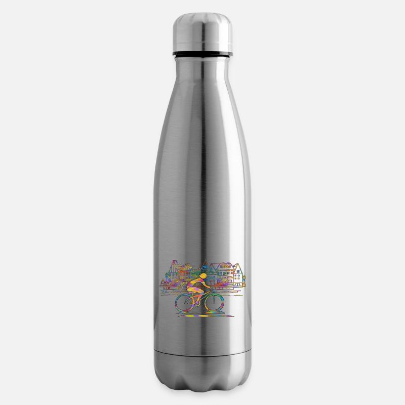 Radfahrer - Isolierflasche - Lightsilver