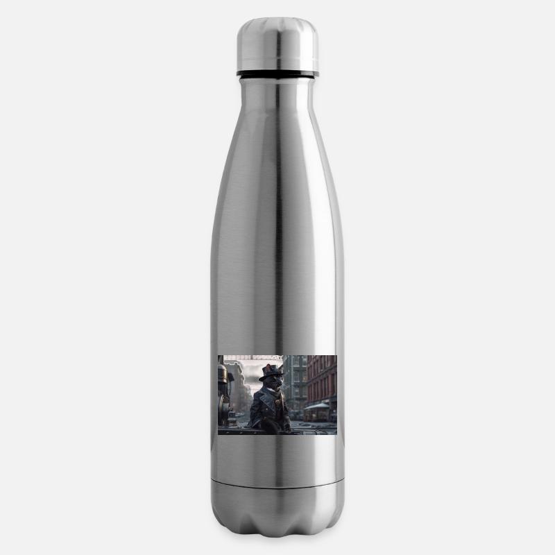 Cat Black7 - Isolierflasche - Lightsilver