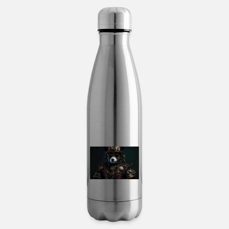 Panda 4 - Bouteille isotherme - argent clair