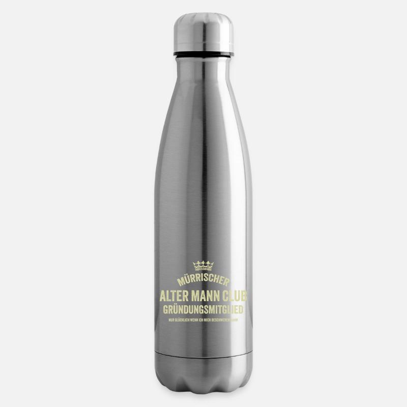 Alter Mann runder Geburtstag 50 60 70er Geschenk - Isolierflasche - Lightsilver
