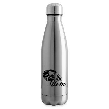 Carpe & diem - Bouteille isotherme - argent clair - Droite