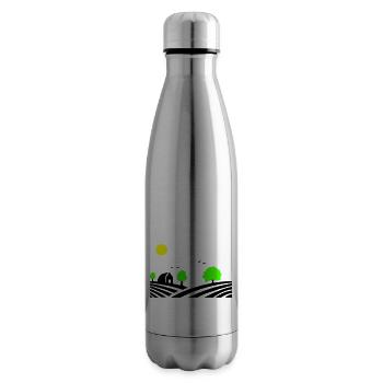 ferme - Bouteille isotherme - argent clair - Droite