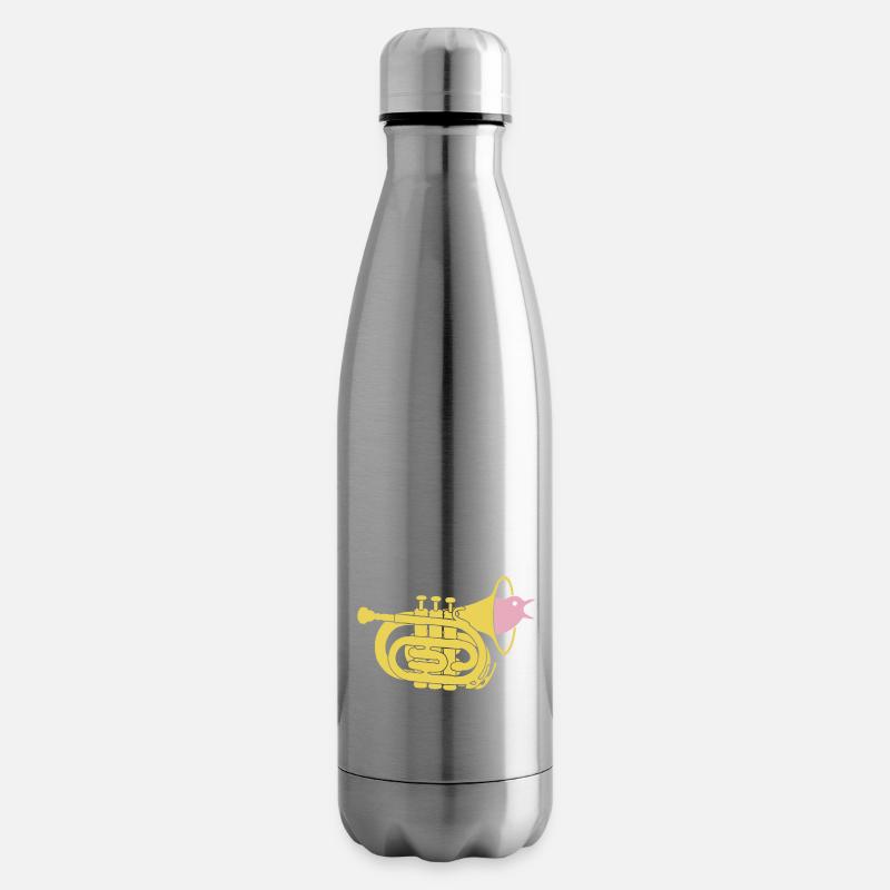 Trompetenvogel - Isolierflasche - Lightsilver